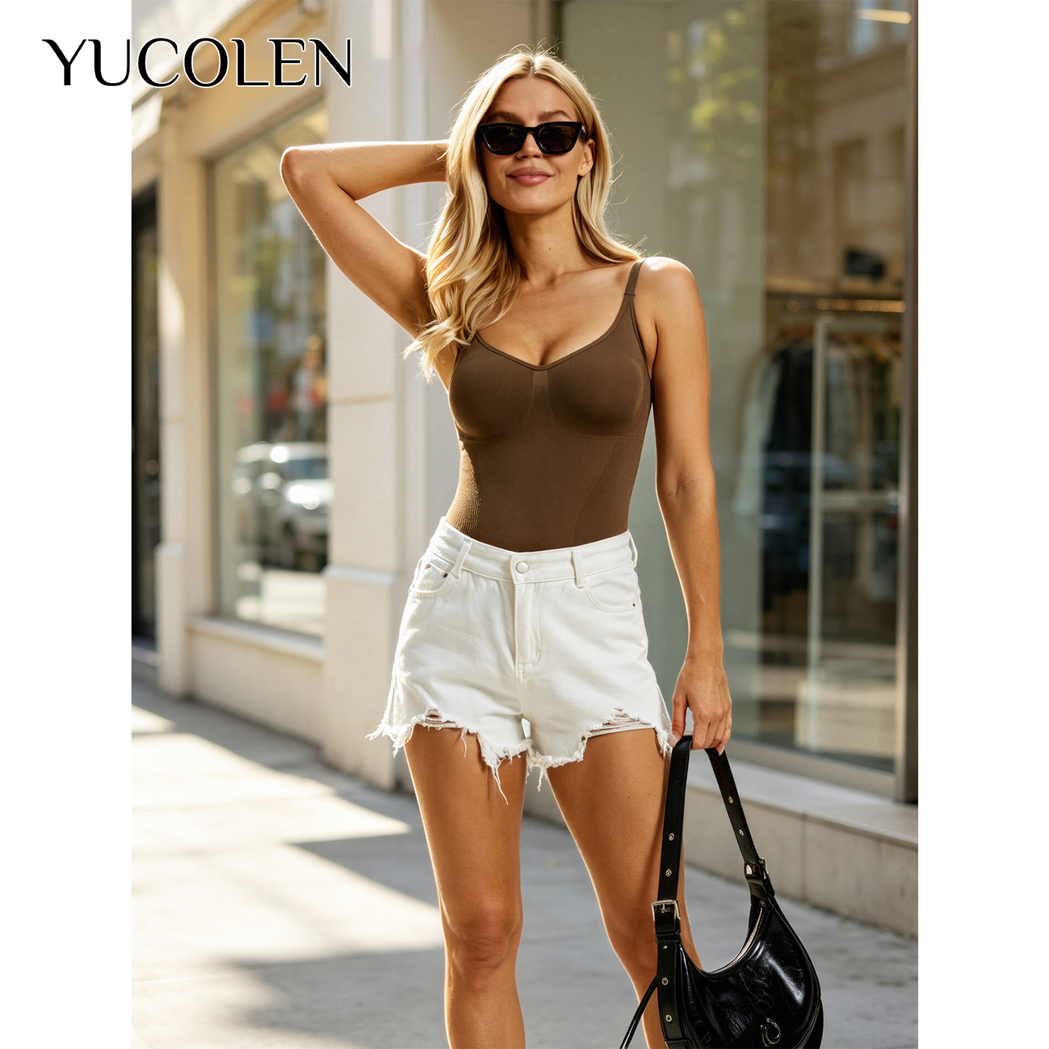 YUCOLEN Dames U-hals string bo - Shapewear Bodysuit Firm recensie en prijs