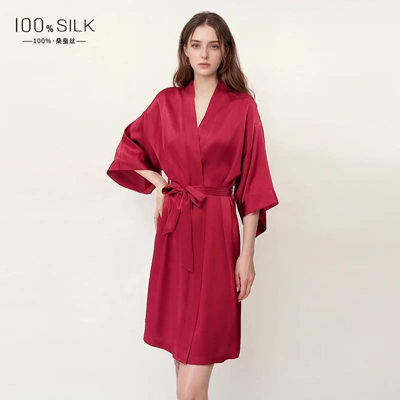 Dames badjas van puur moerbeiz - Robe Silk Women recensie en prijs