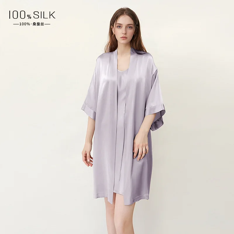 Dames badjas van puur moerbeiz - Robe Silk Women recensie en prijs