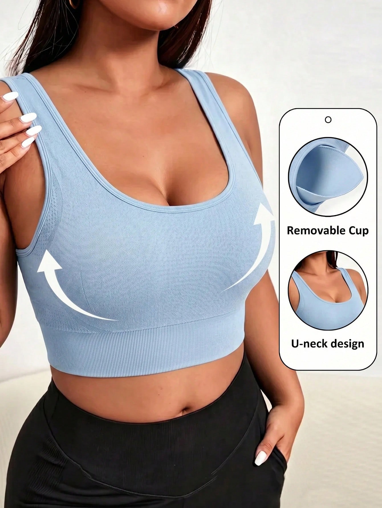 Plus Size Naadloze Sportbeha v - Push Up Bra Padded recensie en prijs