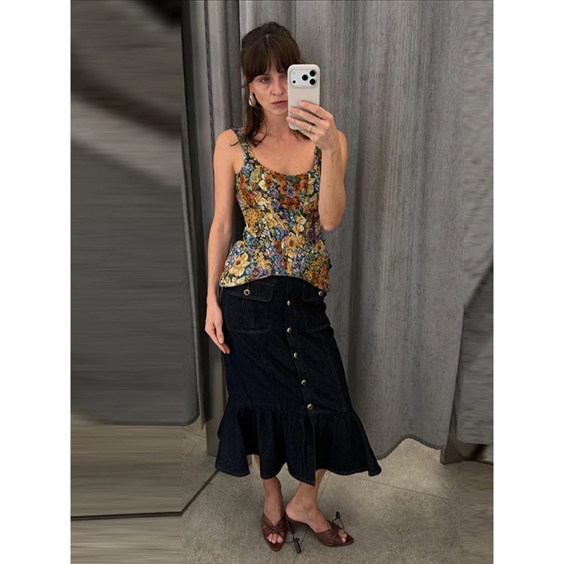 Bloemenprint, taille-aansluite - Corset Waist Cinch recensie en prijs